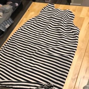 Black and white stripe dress